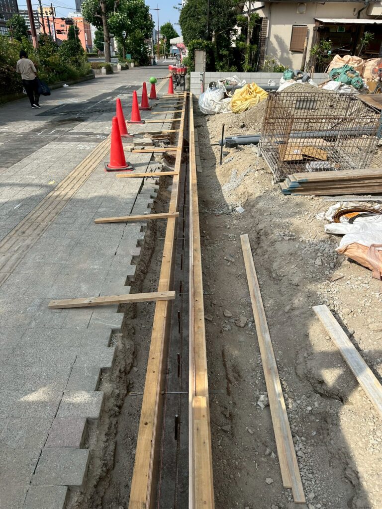 大阪府堺市　境界工事